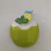 Imanes de nevera creativos de comida y juego simulación de bebida de fruta resina magnética pegatinas magnéticas decoración de carcasa de teléfono móvil DIY suministro directo de fábrica