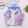 Chaqueta para Niña Primavera y Otoño 2026 Nuevo Conjunto de Primavera Elegante Degradado Top para Exteriores Cortavientos Infantil