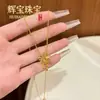 Artículo Popular de TikTok: Collar de Fuegos Artificiales Dorado Ultra Brillante para Mujer, Lujo Ligero de Gama Alta, Cadena Minimalista de Clavícula de Nicho, Deslumbrante Collar de Fuegos Artificiales