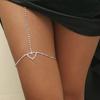 Cadena de cintura con diamantes de imitación explosivos para mujer, cadena de cintura con diseño de viento, estilo sexy y moderno, ideal para piernas y piernas.