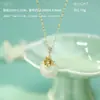 Collar Original Yongcheng Plata Pura S999 Jialian Yongzuo Hebilla de Seguridad de Loto Nueva Chinoiserie Estilo Nacional Cadena para Clavícula Dropshipping
