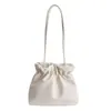 Bolso Cubo Estilo Coreano para Mujer, Bolso de Hombro Casual de Gran Capacidad, Bolso de Viaje con Textura de Moda Nueva, Bolso Simple para Mujer