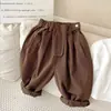 Pantalones para Niñas 2026 Nuevo Estilo Pantalones de Papá para Niños Primavera y Otoño Pantalones Casuales Sueltos Nuevos Estilos para Niños Pequeños