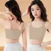 Roupa Íntima Infantil para Meninas em Fase de Desenvolvimento, Alunas do Ensino Fundamental, Crianças Maiores, Meninas Jovens, Camisole Sem Costura, Sutiã Leve, Estilo Fino