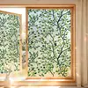 Novo Produto de Comércio Exterior: Adesivos de Janela com Designs Coloridos de Plantas e Flores, Película para Vidro com Efeitos Iridescentes Semelhantes ao Sol, Adesivos Eletrostáticos para Decoração de Casa