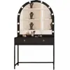 Mesa de maquillaje profesional con luces para estudios fotográficos, tiendas de vestidos y novias, salones de belleza y estudios