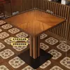 Mesas y sillas comerciales para tabernas y restaurantes, restaurante de té retro, mesas y sillas para salones privados de hotel, mesas y sillas de bar estilo americano, sillas de madera maciza