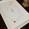 Diseño de nicho no se decolora collar de acero de titanio joyería para mujer lujo ligero alta gama moda temperamento Joker cadena para clavícula venta al por mayor