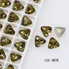 Diamante para Unhas Dongzhou 8mm Ponta Triangular Fundo Plano Diamante Colorido Diamante de Formato Especial Acessórios para Joias DIY Novo Adesivo de Unha com Diamante