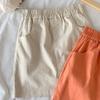 Pantalones de Seguridad de Algodón Puro Falda de Mujer Color Caramelo Verano 2026 Nuevo Talla Grande Cintura Alta Estudiante Falda Corta de Línea A