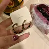 Pendientes de Aro de Cuero con Estampado de Leopardo Estilo Retro de Hong Kong para Mujer, Pendientes Elegantes de Gama Alta, Pendientes, Pendientes de Aro Lisos Sexy Personalizados