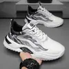 Sapatos masculinos de outono 2024 novo tênis de malha respirável com sola grossa jovem curinga casual para corrida live burst