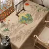 Novo Jogo Americano de Mesa de Jantar Estilo Chinês, Lavável, À Prova de Óleo, Toalha de Mesa Impermeável, Novo Modelo 2026, Luxo Leve, Sensação de Alto Padrão, Protetor de Mesa de Centro Resistente ao Calor
