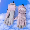 Luvas de Esqui de Inverno para Homens e Mulheres, Forradas com Lã, Espessadas, Quentes, para Exterior, Impermeáveis, à Prova de Vento, Resistentes ao Frio, Compatíveis com Tela de Toque, Adequadas para Ciclismo