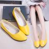 Zapatos de Salón Individuales para Mujer Estilo Coreano 2026, Punta Fina, Color Caramelo, Tacón Bajo, Zapatos de Charol para Mujer, Zapatos de Maternidad, Zapatos de Trabajo, Zapatos de Mujer de Moda