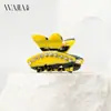 Pinza para el pelo Wjia Acero Acético Francés Pinza Pequeña de Diamante Sentido Avanzado Pinza para Flequillo Cola de Caballo Alta Francesa Pinza Superior para el Cabello Accesorios para el Cabello