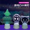 Luz nocturna LED acrílica de Navidad Dibujos animados creativos regalo empresarial flash luminosa mini luz nocturna 3D