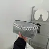 Bolsa feminina Full Diamond, nova coleção primavera e verão 2025, bolsa de banquete com strass, corrente de alta qualidade, bolsa transversal de ombro com strass