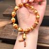Pulsera de calabaza de ratón dorado púrpura de cuero rojo boutique DIY texto juego cuentas de Buda accesorios de joyería cadena para teléfono móvil pulsera colgante bolsa