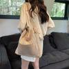 Bolso de paja nuevo 2023 para mujer, bonito bolso de verano tejido Mori, bolso de cubo popular, bolso de hombro de nicho de gran capacidad