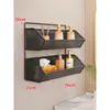 Estante de almacenamiento para baño sin taladro, repisa de pared para ducha, baño, inodoro y lavabo