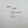 Suministro anillo D de hierro galvanizado Anillo D de hierro Anillo D de hierro Anillo metálico semicircular Hebilla de anillo D para bolso Accesorio para ropa