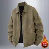 Chaqueta de Moto de Primavera para Hombre Estilo Nuevo Holgada Moda Americana Marca Ropa de Trabajo Casual Solapa Cremallera Superior