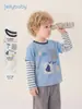 Camiseta de Manga Larga Jerry para Bebé Niños Conjunto Dos en Uno Infantil Nuevo Estilo Otoño 2026 Top de Otoño para Bebé de 5 Años