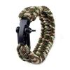 Equipamento de Sobrevivência ao Ar Livre Pulseira Paracord Multifuncional de Emergência ao Ar Livre Tecida à Mão com Fivela em Forma de U Pulseira Salva-Vidas