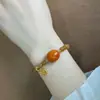 Nuevo Pulsera Sencilla Color Caramelo Estilo Antiguo de Moda Accesorio de Mano de la Fortuna Gordito Regalo para Mejor Amiga Joyería