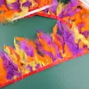 Directo de fábrica pieza de rasgar fuego tela de plumas accesorios hechos a mano diy ropa falda plumas decorativas venta al por mayor