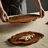 Prato criativo de folha de Acácia estilo japonês, bandeja requintada para cerimônia do chá no fogão, prato para sementes de melão de sobremesa, prato para pastéis, frutas, prato para sobremesa