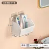 Suporte de parede para pente de banheiro, porta-escova de dentes e pasta de dentes sem furar para lavatório de banheiro