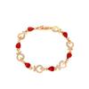 Pulsera coreana estilo corazón calada elegante flor con incrustaciones de diamantes pulsera de dama pulsera en forma de corazón regalo de San Valentín venta al por mayor