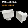 Embudo recolector de agua de lluvia de PVC, salida lateral cuadrada con orejas, ampliado y engrosado, para tuberías de drenaje de 110-160 mm