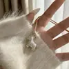 ¡Buenas noticias! Nuevo Collar Colgante de Caballo de Imitación Esmaltado Colorido Estilo Chino para Mujer, Cadena Dulce de Suéter Otoño e Invierno para el Año de Nacimiento