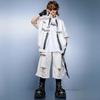 Roupa Hip-Hop Moderna para Meninos, Conjuntos de Estilo Hip-Hop Infantil, Roupa de Verão para Apresentação de Dança Hip-Hop Infantil Fresca e Bonita para Meninas de Manga Curta