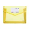 FC folder de archivo 3D colorido bolsa de almacenamiento A4 gran capacidad pp impermeable cierre de broche bolsa de archivo translúcida horizontal sarga