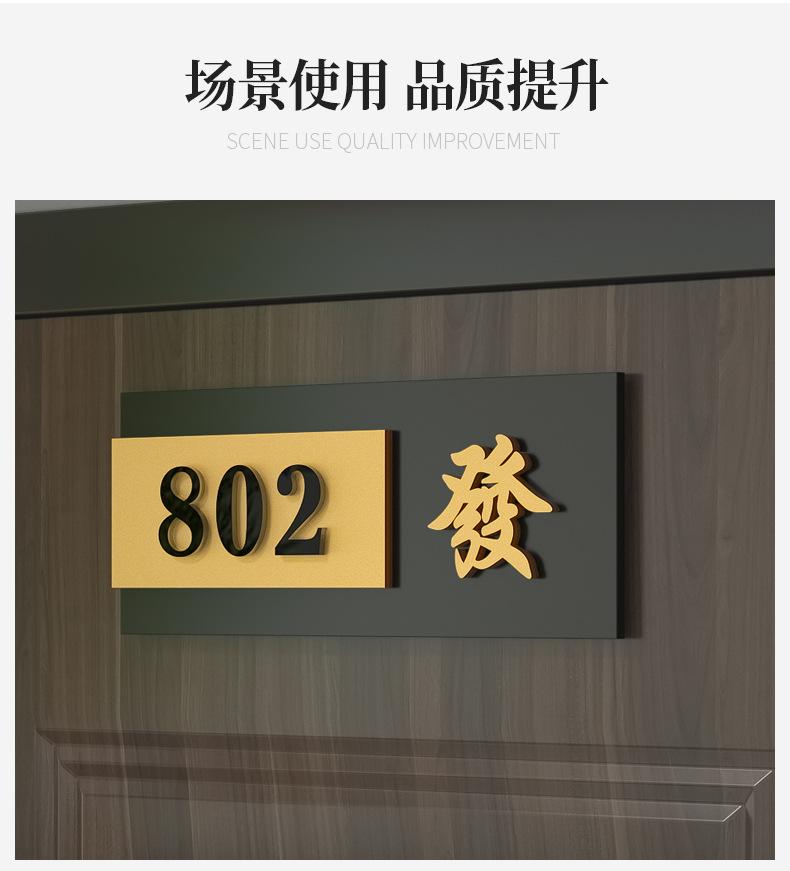 立体门牌数字标识牌