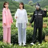 2026 Nuevo Ligero Viaje al Aire Libre Vehículo Eléctrico Poncho de Lluvia Impermeable Impermeable Pantalones de Lluvia Traje Separado Ropa Impermeable para Todo el Cuerpo