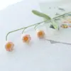 Ramo Tejido de Lana Girasol Margarita Flor Artificial Nomeolvides Rosa Crochetada Tulipán Flor Artificial Producto Terminado
