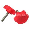 Soporte de Mueble Personalizado 32m6m8 Flor de Ciruelo Hexagonal Rojo Tornillo de Cabeza de Plástico Mango Tornillo de Mano