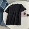 Camiseta feminina de manga curta, gola alta, cor sólida, alta elasticidade, slim fit, elegante, cor sólida, manga curta para mulheres