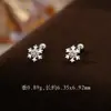 Brincos de Parafuso de Floco de Neve de Prata Pura S999, Nova Coleção de Inverno, Vários Estilos, Brincos de Temperamento Doce e Fresco, Atacado