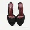Sandalias de Tacón Alto Abiertas en la Punta de Verano, Ante, Modernas y Elegantes, Tacones Altos Finos, Versátiles para el Trabajo, Sandalias de Tacón Alto de Lujo Ligero para Mujer