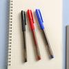Bolígrafo de Gel Perla Negra 0.5mm Bala Rojo y Azul Pluma de Agua Aguja Completa Negro Bolígrafo de Firma Papelería Oficina Comercio Exterior