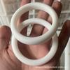 Fabricantes em estoque pulseira de mármore branco Guofeng gelo alto jade natural suet branco pulseira barraca fornecimento ao vivo