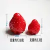 Fresas Cremosas Simuladas Tridimensionales Accesorios Creativos Hechos a Mano DIY Piezas de Resina Materiales para Llaveros de Pegamento Cremoso Venta al por Mayor