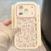 Adecuado para funda de teléfono Apple 17 Pro, lindo diseño de dibujos animados, iPhone 16 a prueba de golpes, 15 estilo único, 14/diseño de perro tulipán
