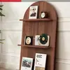 Revistero arqueado de estilo vintage, revistero de pie multicapa, expositor antideslizante de pared, estantería simple estilo nórdico ins